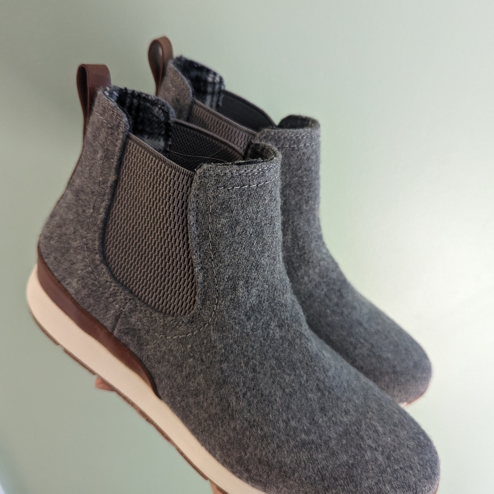 Gray Chelsea Boots